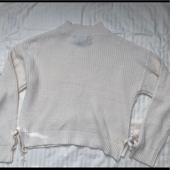SOLD Forever 21 Mock Neck Knit Sweater w/ Open Sides - Picture 2 of 4